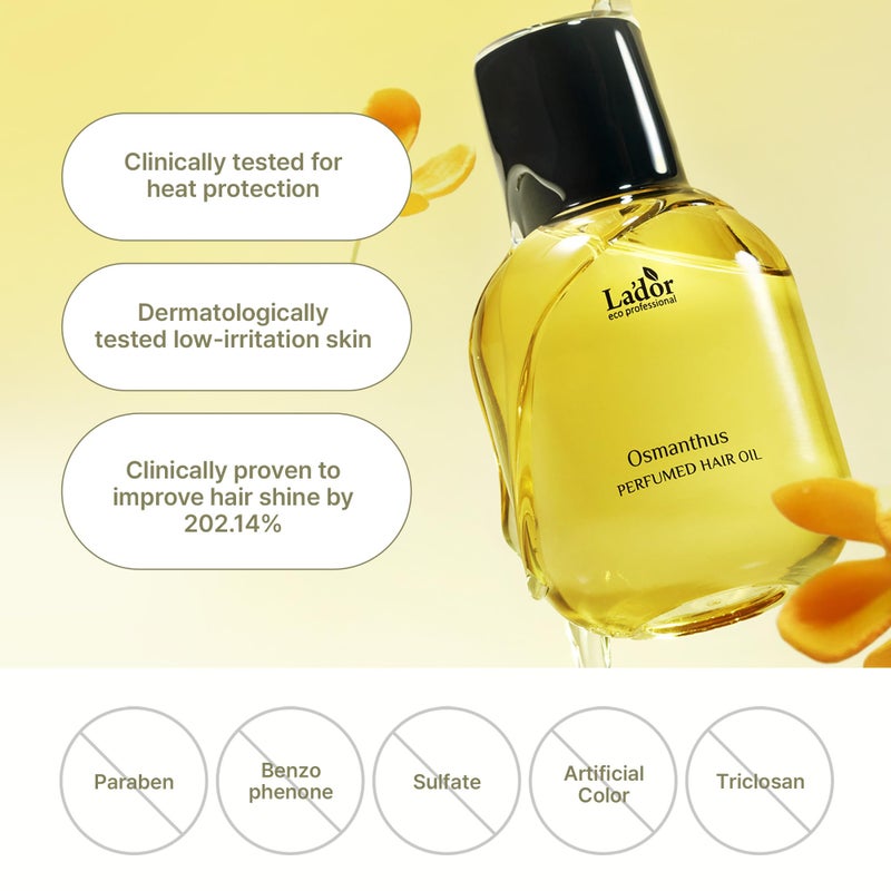 LADOR Hair Perfume Oil for Dry Damaged Hair - Anti Frizz Nourishing Fragrance Gloss Oil Serum Leave-In Conditioner Hold Curls & Waves Sulfate Paraben Alcohol Free 1 Fl Oz - Hinoki Korean - Image 5
