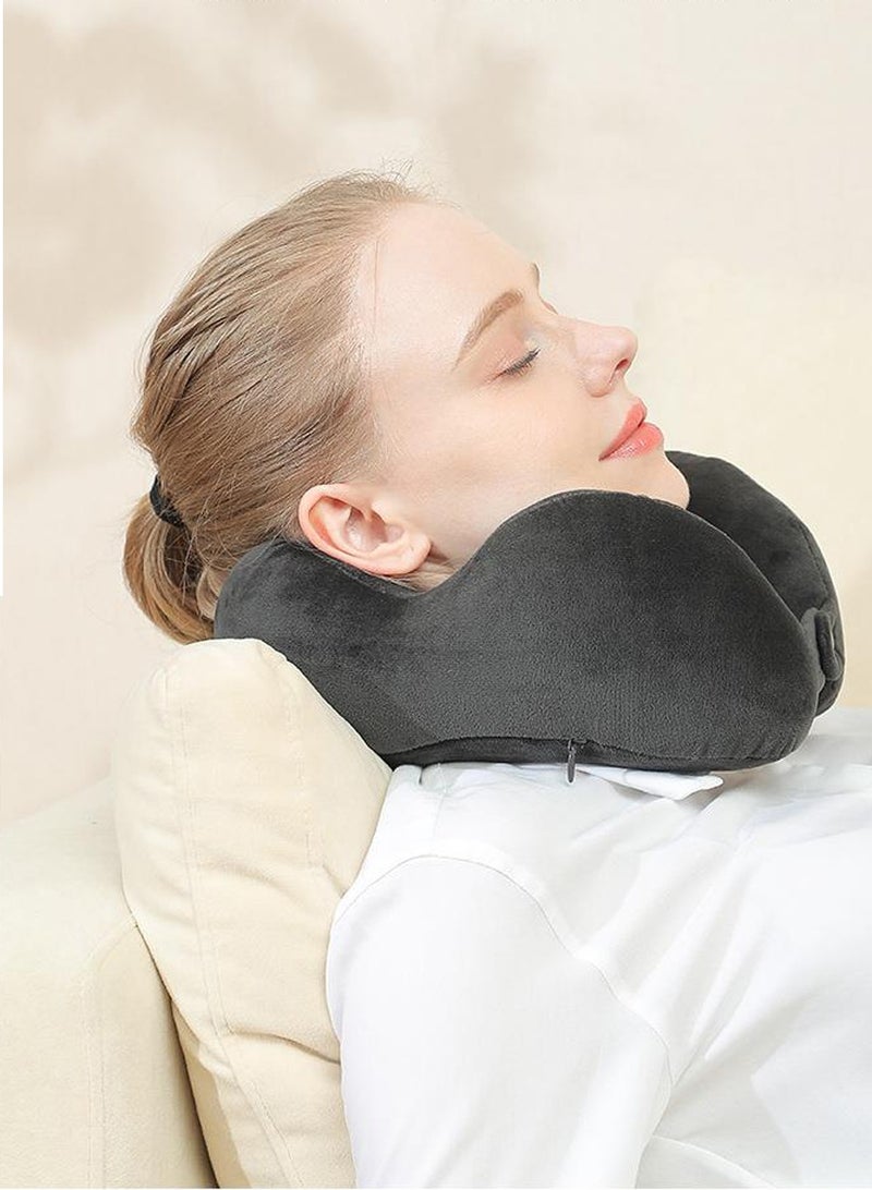 WangPangZi U-Shaped Pillow,Airplane Travel Pillow with Head Support,Soft Traveling Pillow for Sleeping on Flight or Car Train,Nap Pillow - Image 5