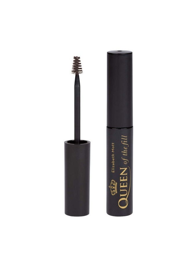 Elizabeth Mott Eyebrow Gel Makeup Queen Of The Fill Brow Tint And Filler Brush To Fill In Eyebrows And Cover Gray Hairs Cruelty Free Light Medium Brown 4G  - Image 2