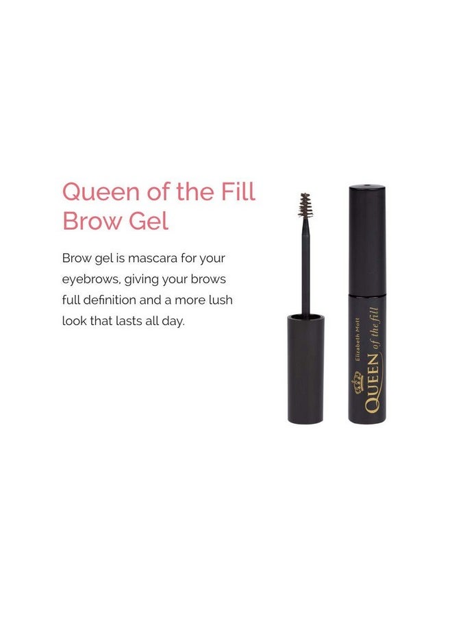 Elizabeth Mott Eyebrow Gel Makeup Queen Of The Fill Brow Tint And Filler Brush To Fill In Eyebrows And Cover Gray Hairs Cruelty Free Light Medium Brown 4G  - Image 3