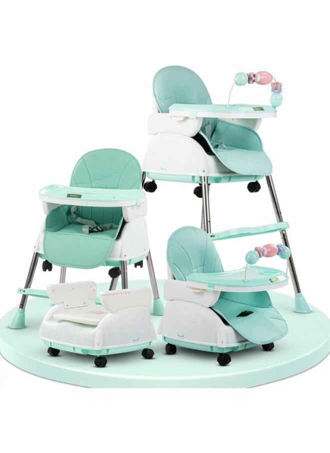 BAYBEE Baybee Infant Toddler 4 in 1 Nora Convertible High Chair for Kids with Adjustable Height and Footrest 
