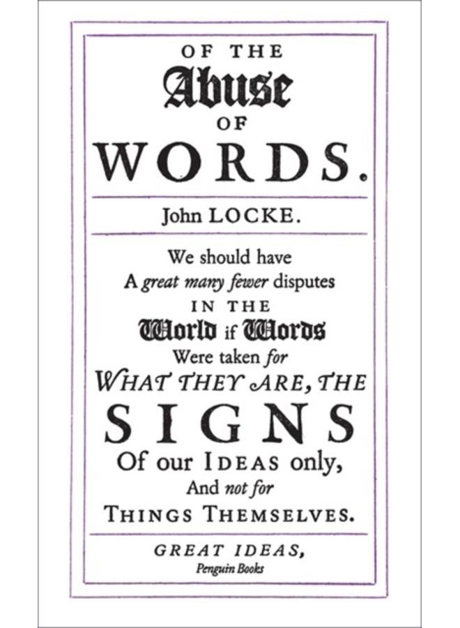Of the Abuse of Words 