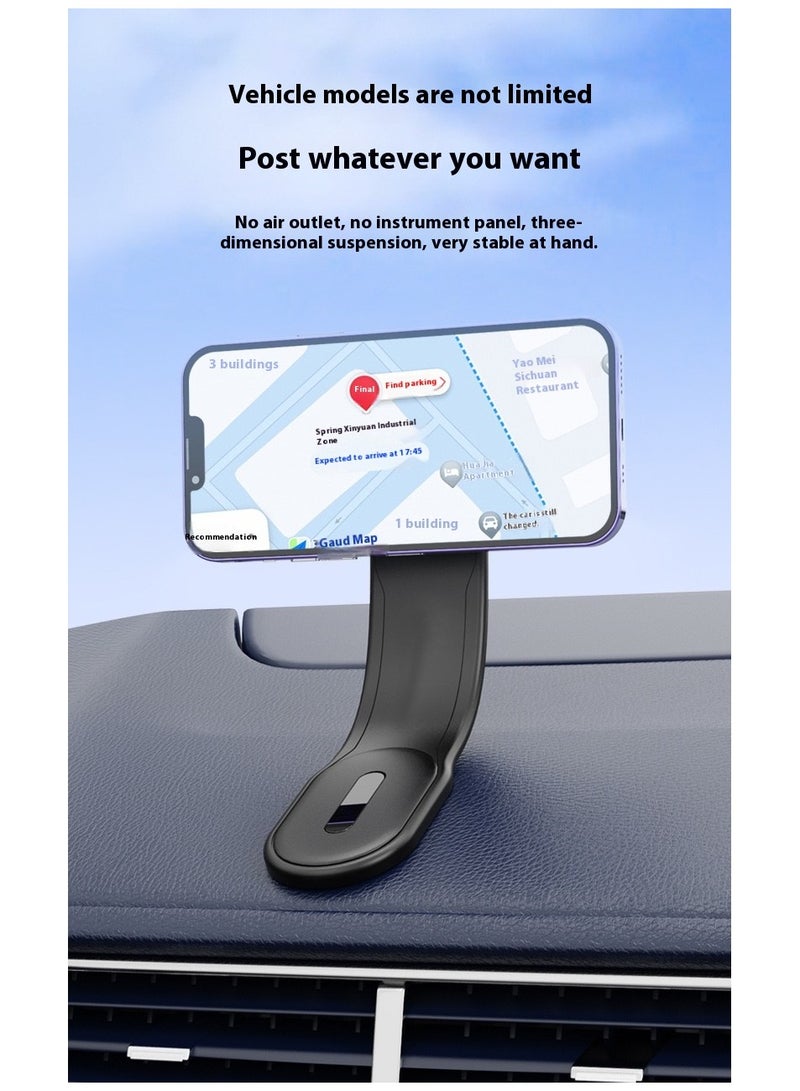 Universal Magnetic Car Phone Holder for Dashboard 360° Rotatable Car Phone Mount MagSafe Car Mount With Ultra Strong Magnets Compatible With iPhone 15 14 13 12 Series ‎Samsung S24 S23 And More Black - Image 2