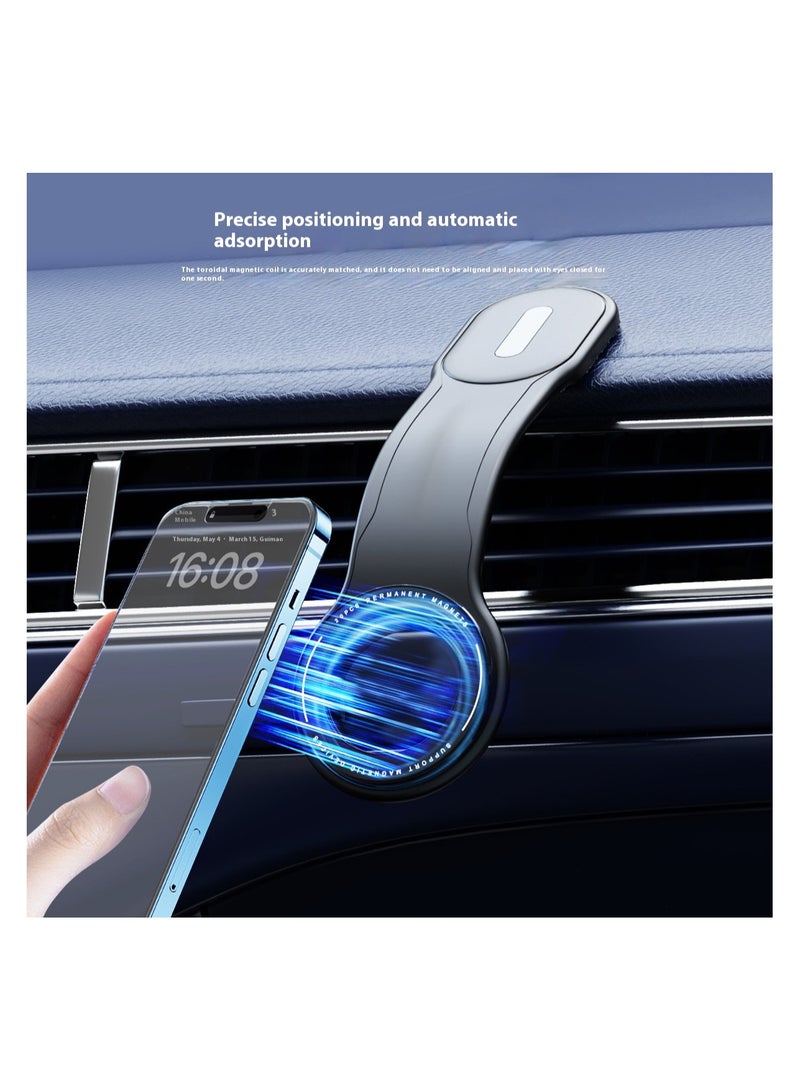 Universal Magnetic Car Phone Holder for Dashboard 360° Rotatable Car Phone Mount MagSafe Car Mount With Ultra Strong Magnets Compatible With iPhone 15 14 13 12 Series ‎Samsung S24 S23 And More Black - Image 3