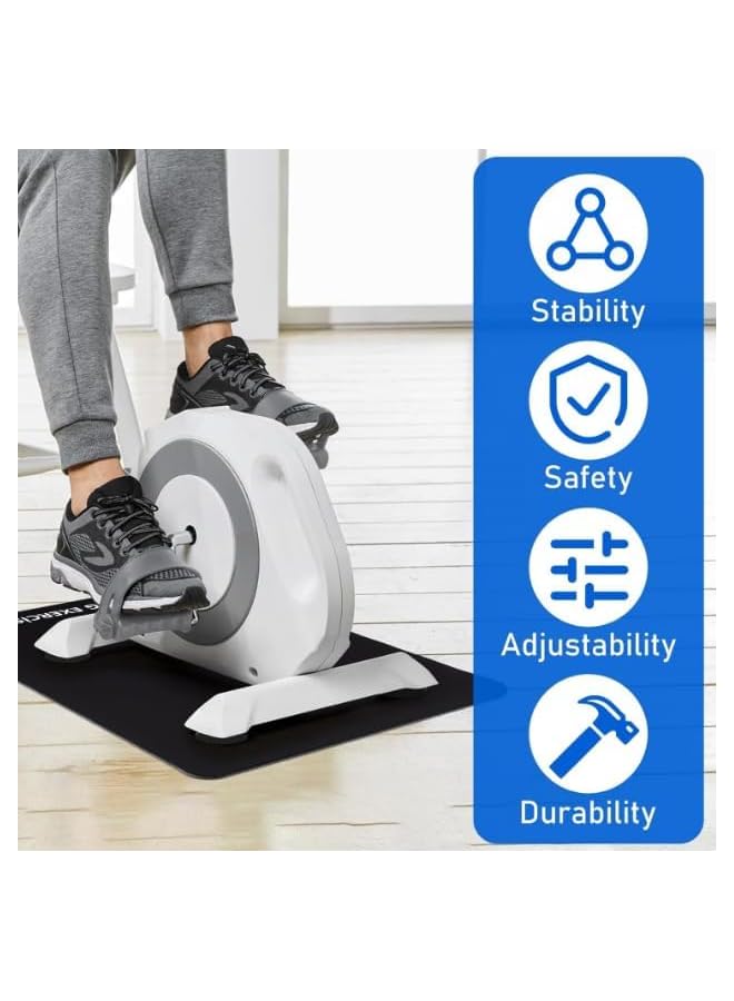 S-TOP ALMEKAQUZ Under Desk Elliptical Mat, Non-Slip Exercise Small Exercise Mat for Peloton Bike, Small Exercise Mat for Desk Workout Equipment - Image 2