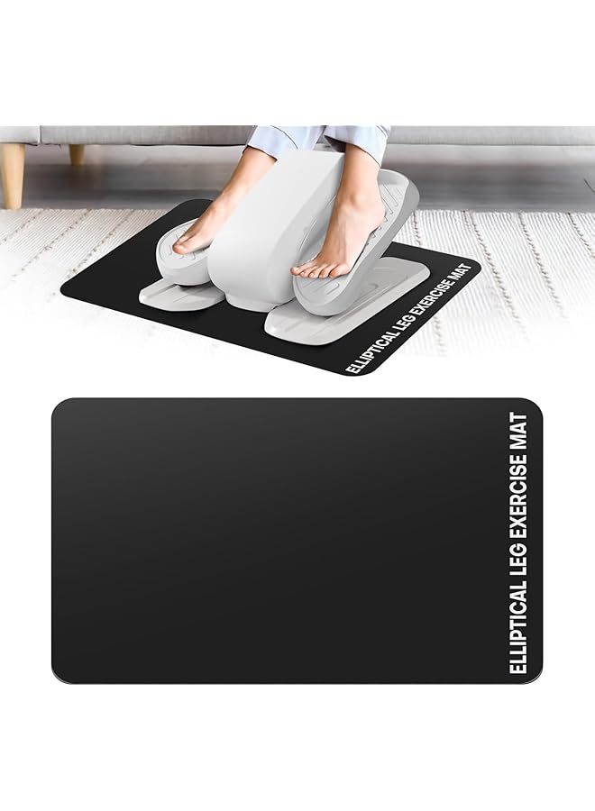 S-TOP ALMEKAQUZ Under Desk Elliptical Mat, Non-Slip Exercise Small Exercise Mat for Peloton Bike, Small Exercise Mat for Desk Workout Equipment - Image 1