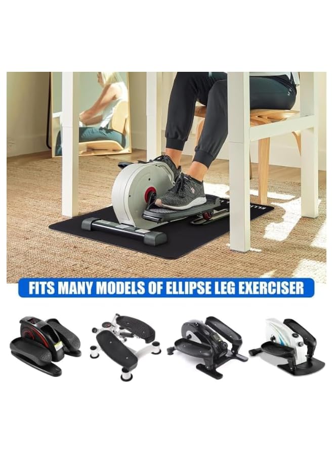 S-TOP ALMEKAQUZ Under Desk Elliptical Mat, Non-Slip Exercise Small Exercise Mat for Peloton Bike, Small Exercise Mat for Desk Workout Equipment - Image 3