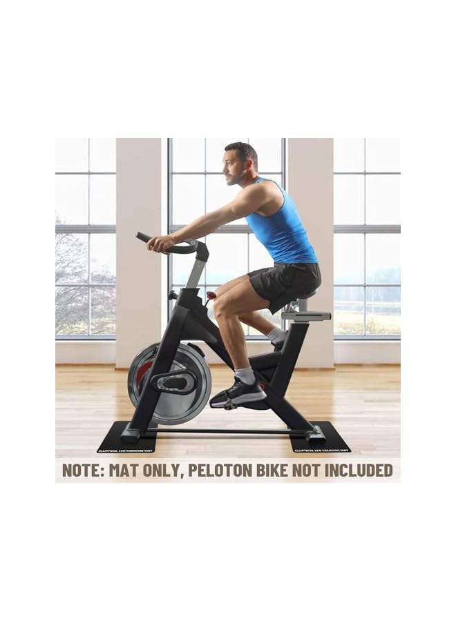 S-TOP ALMEKAQUZ Under Desk Elliptical Mat, Non-Slip Exercise Small Exercise Mat for Peloton Bike, Small Exercise Mat for Desk Workout Equipment - Image 4