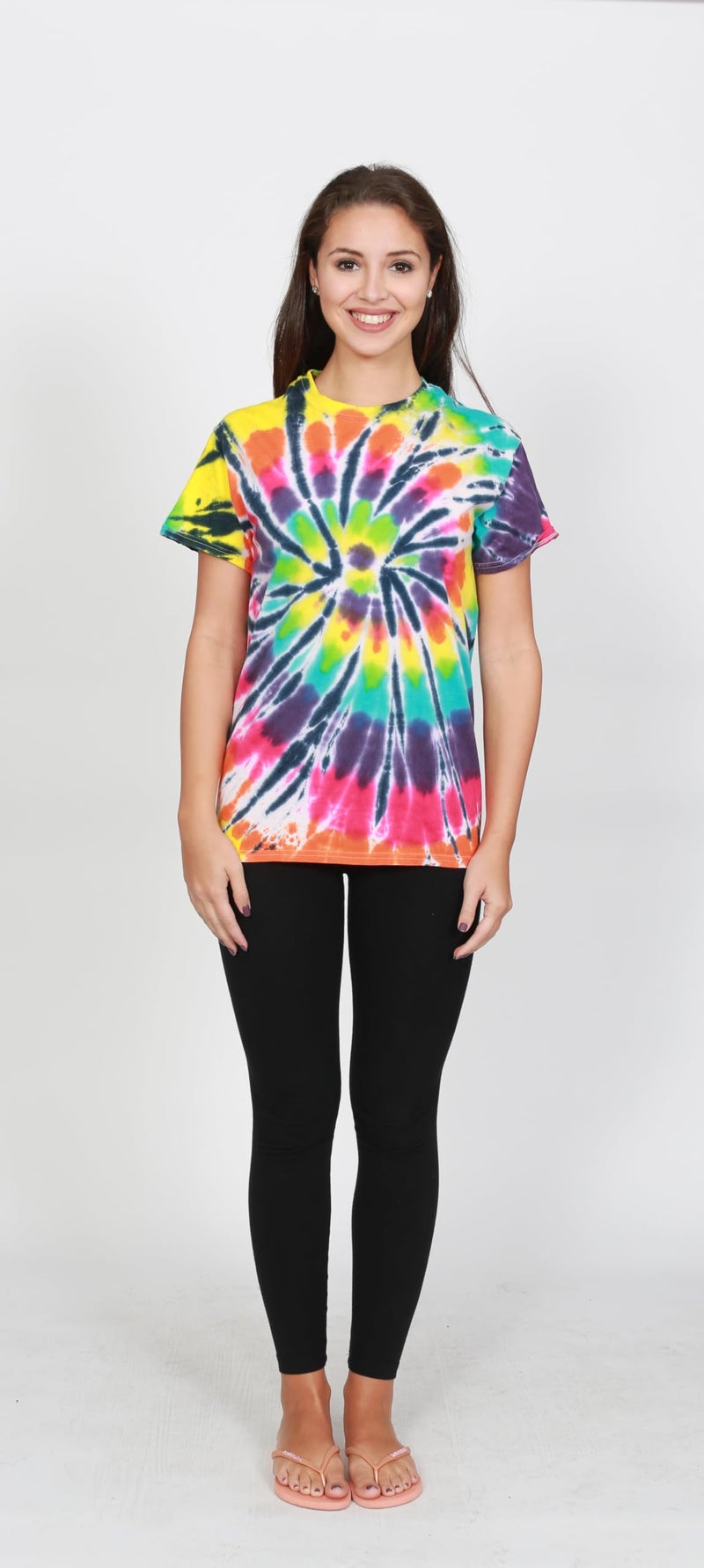 Colortone 100% Cotton Tie Dye T-Shirt for Women and Men, Small, Lava Lamp - Image 3