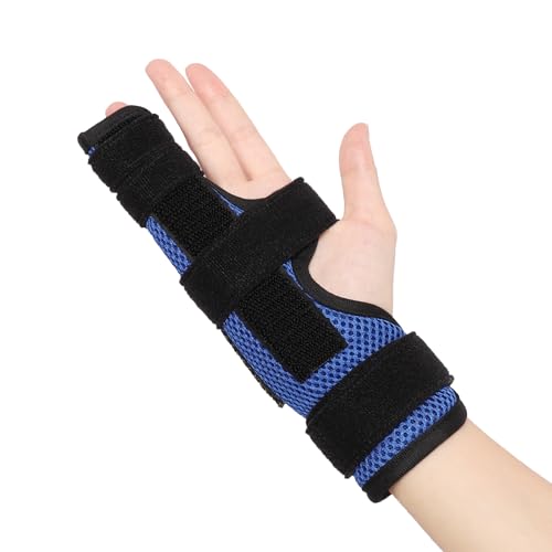 YiYame Pinky Finger Splint, Trigger Finger Splint for Ring Finger, 4th or 5th Broken Finger Splint, Metacarpal Finger Splint for Boxer's Fracture, Ulnar Nerve, Arthritis, Fits Left & Right Hand, L - Image 1