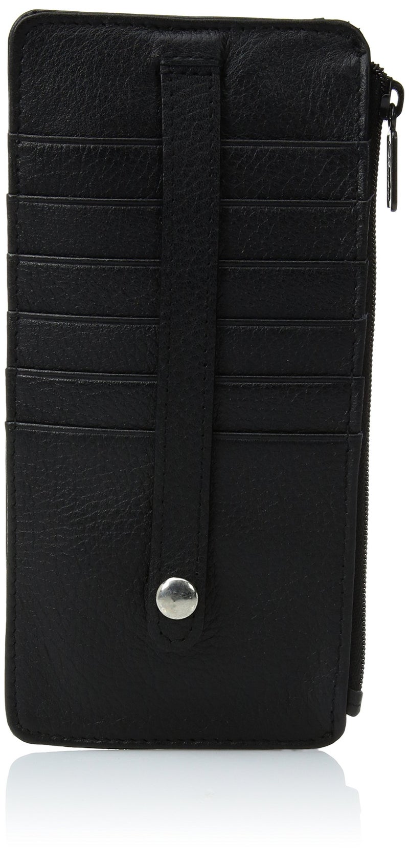 Buxton womens Hudson Pik-me-up Thin Credit Card Holder, Black, One Size US - Image 4
