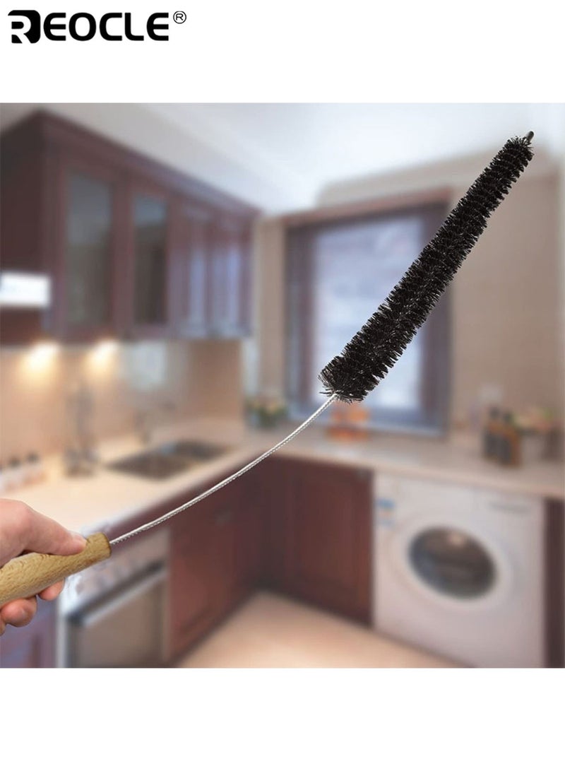 ريوكل طقم مكون من 4 قطع لتنظيف فتحات مجفف الملابس، يشمل فرشاة لإزالة الوبر، وفرشاة مرنة للزوايا، وفرشاة غسالة الملابس، أدوات تنظيف متعددة الاستخدامات مثالية لغرفة الغسيل - Image 5