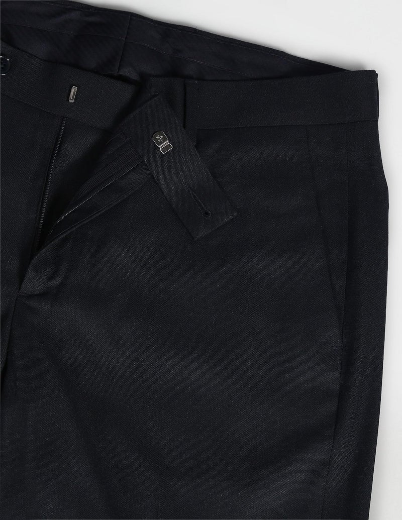 Arrow Solid Tailored Trousers Navy - Image 3