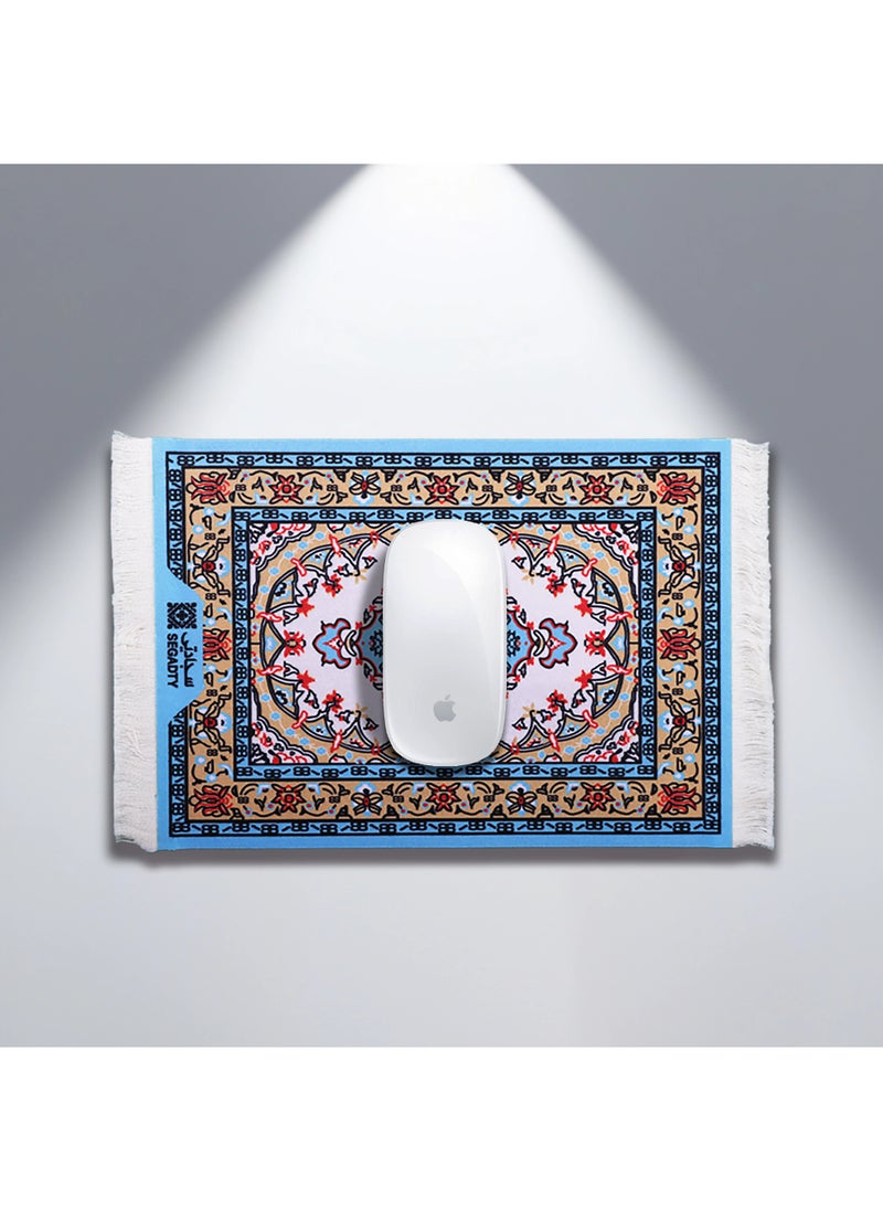 GEOMETRIC SHAPES Office Rug Set: 3-Piece, Non-Slip, Ultra-Soft, Authentic Northen Style Durable quality Desktop Mat Set , Size 39x70 cm ( 1 Piece ) 18x26 cm ( 1 Piece ) 9x13 cm ( 1 Piece ) Multi Purpose Table Mat