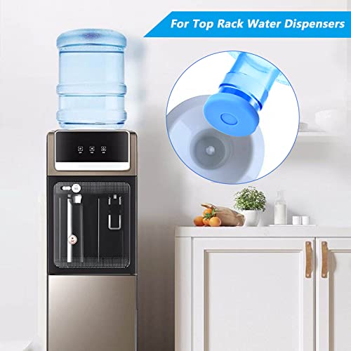 SuperJpsor 3 & 5 Gallon Water Jug Cap Water Bottle Caps, Silicone Jug Lids, Reusable Replacement Jug Cap, Spill And Leak Proof Water Dispenser Caps Covers With Strong Sealing, Fits 55 mm Caliber Bottles (3PCS) - Image 4