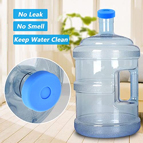 SuperJpsor 3 & 5 Gallon Water Jug Cap Water Bottle Caps, Silicone Jug Lids, Reusable Replacement Jug Cap, Spill And Leak Proof Water Dispenser Caps Covers With Strong Sealing, Fits 55 mm Caliber Bottles (3PCS) - Image 2