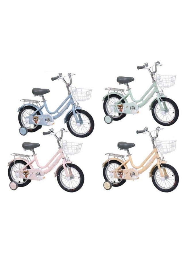 BABYCARA Kids Bike 12/14/16 Inch Assorted Cycling Removable Stabilizers Steel Frame with Basket and Air Tire - Image 2