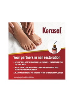 Kerasal Kerasal Multi-Purpose Nail Repair, Nail Solution for Discolored and Damaged Nails, 0.43 fl oz  - Image 3