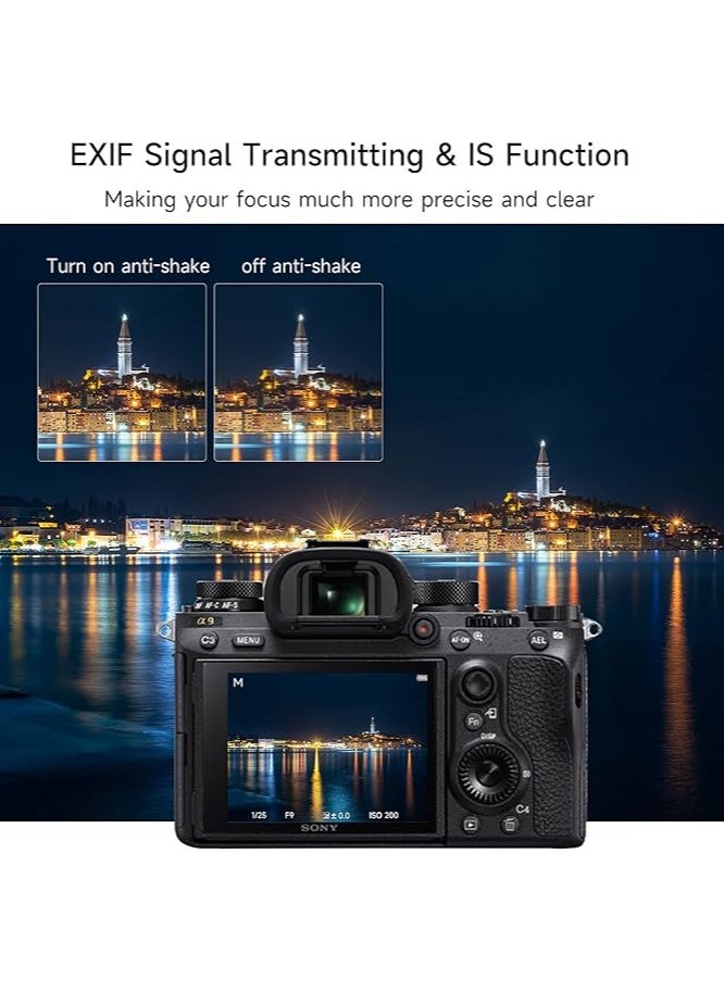 فيلتروكس - VILTROX EF-NEX IV محول تركيب العدسة CDAF/PDAF مع التحكم في الفتحة EXIF ​​محول التركيز التلقائي لنقل عدسة Canon EF/EF-S إلى Sony A9 A7RIII A7RII A7III A7II A6300 A6500 E-Mount Cameras - Image 1