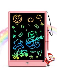 Arabest Bravokids 10 Inch LCD Writing Tablet - Electronic Drawing Doodle Board Educational Birthday Gift Girls Boys Pink  - Image 1