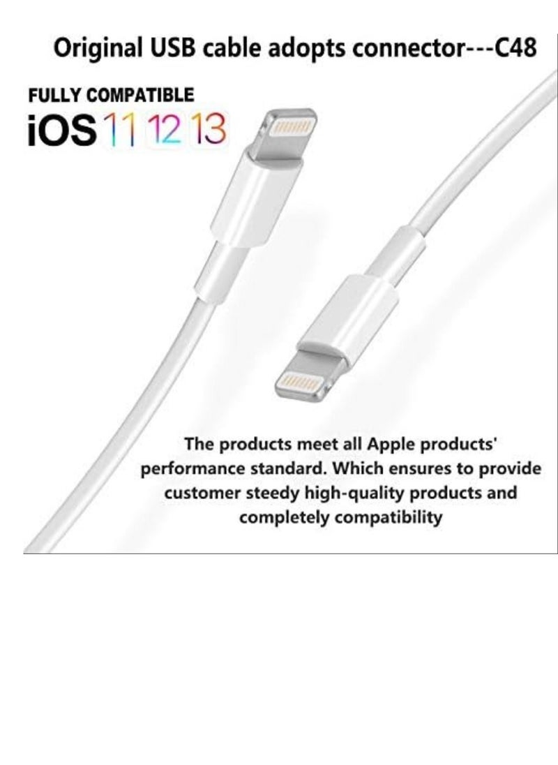 Generic 4Pack Original [Apple MFi Certified] Charger Lightning to USB Charging Cable Cord Compatible iPhone 14/13/12/11 Pro/11/XS MAX/XR/8/7/6s Plus,iPad Pro/Air/Mini  - Image 3