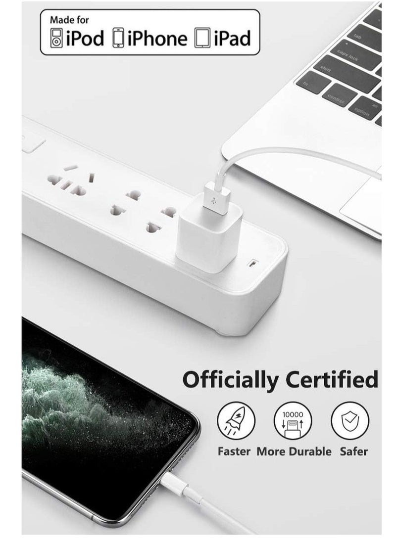 Generic 4Pack Original [Apple MFi Certified] Charger Lightning to USB Charging Cable Cord Compatible iPhone 14/13/12/11 Pro/11/XS MAX/XR/8/7/6s Plus,iPad Pro/Air/Mini  - Image 2