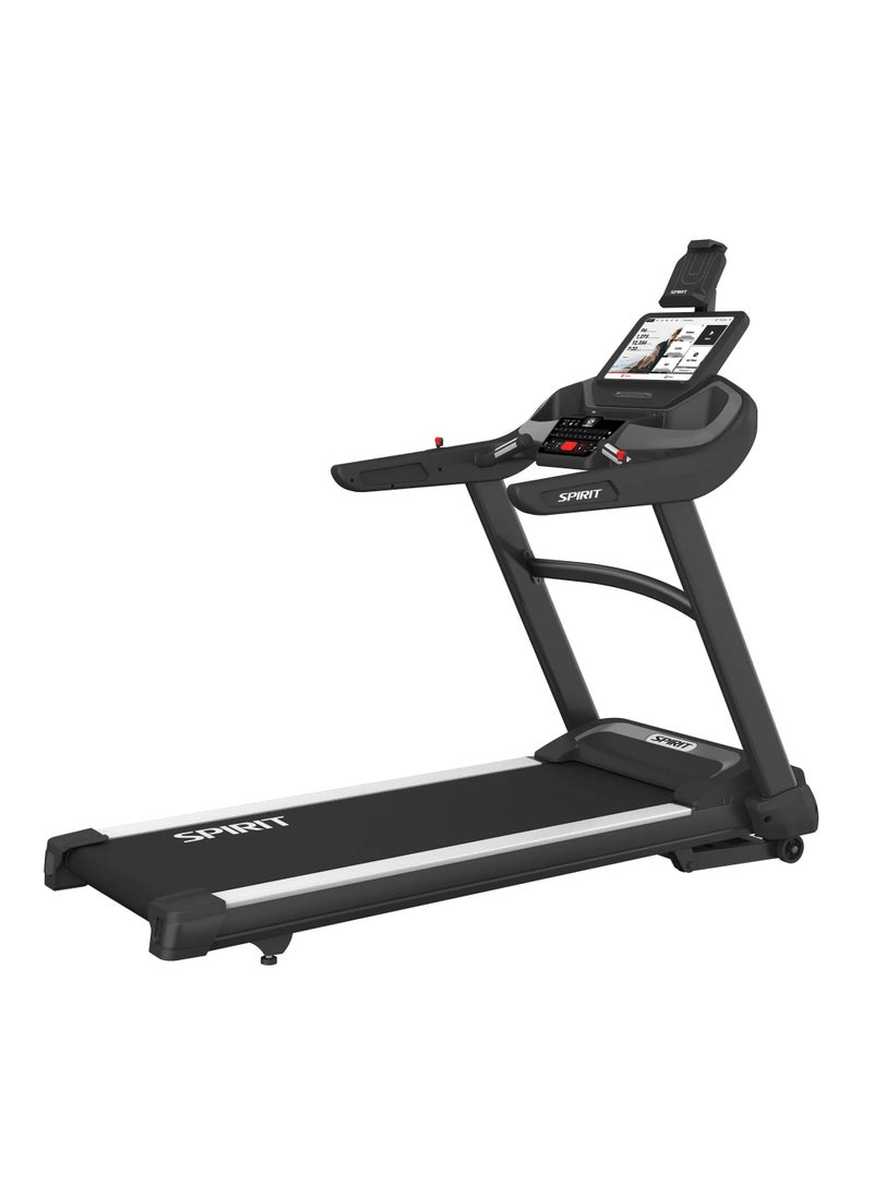 Spirit Fitness Spirit Fitness XT685 ENT Treadmill – Premium Home Gym with  4hp Motor Power,20 kph speed,15 Levels Incline, 6" touchscreen Display built with Netfilx, USB Charging  Bluetooth Speaker Support with Tablet Holder, Safeguard 360™ safety,  heart rate monitoring, Customizable workouts  - Image 1