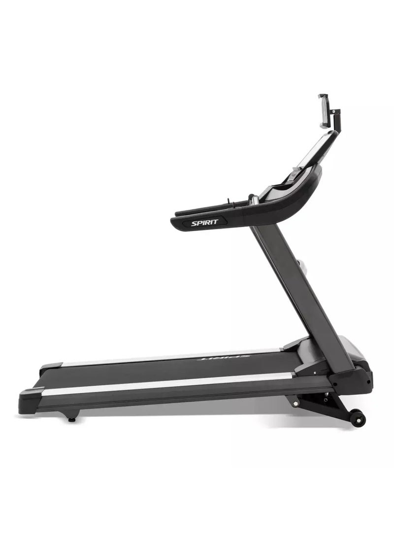 Spirit Fitness Spirit Fitness XT685 ENT Treadmill – Premium Home Gym with  4hp Motor Power,20 kph speed,15 Levels Incline, 6" touchscreen Display built with Netfilx, USB Charging  Bluetooth Speaker Support with Tablet Holder, Safeguard 360™ safety,  heart rate monitoring, Customizable workouts  - Image 2