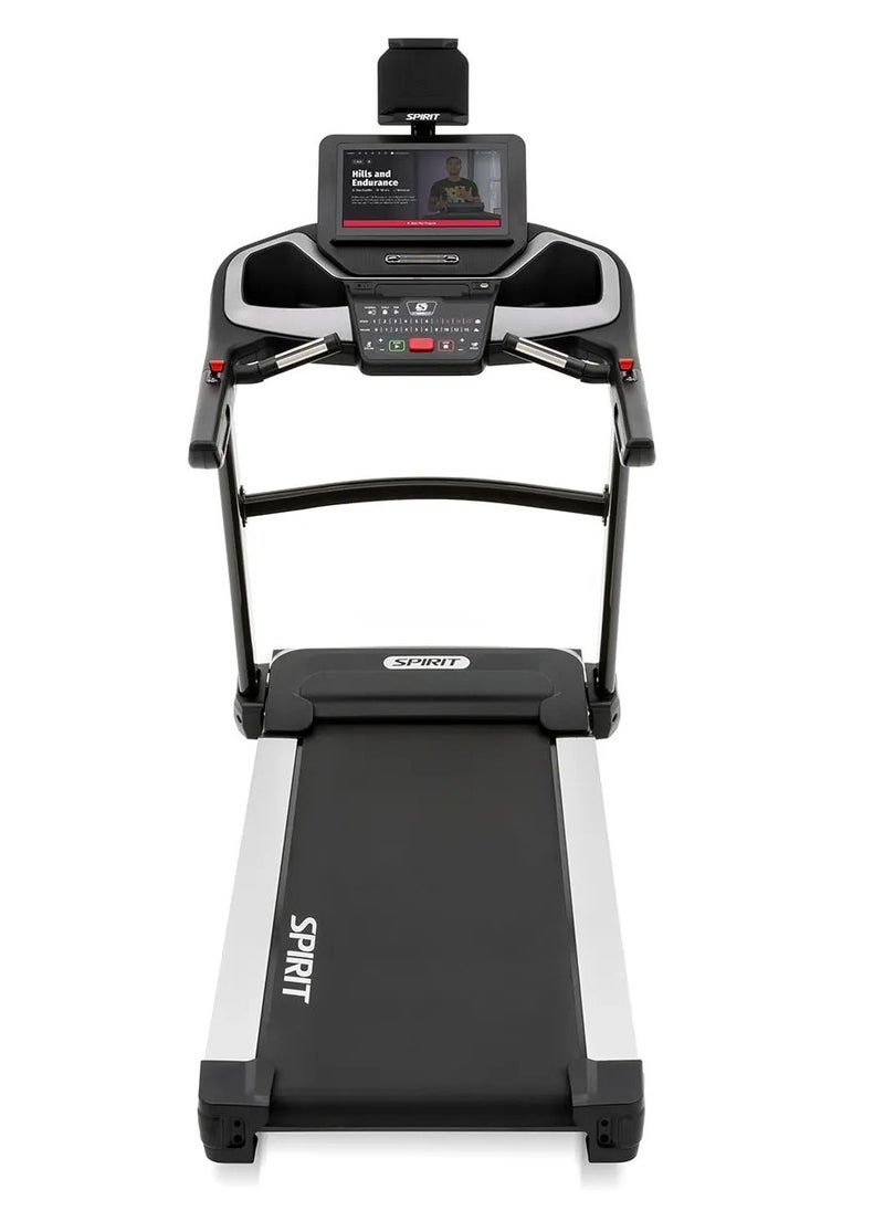 Spirit Fitness Spirit Fitness XT685 ENT Treadmill – Premium Home Gym with  4hp Motor Power,20 kph speed,15 Levels Incline, 6" touchscreen Display built with Netfilx, USB Charging  Bluetooth Speaker Support with Tablet Holder, Safeguard 360™ safety,  heart rate monitoring, Customizable workouts  - Image 3