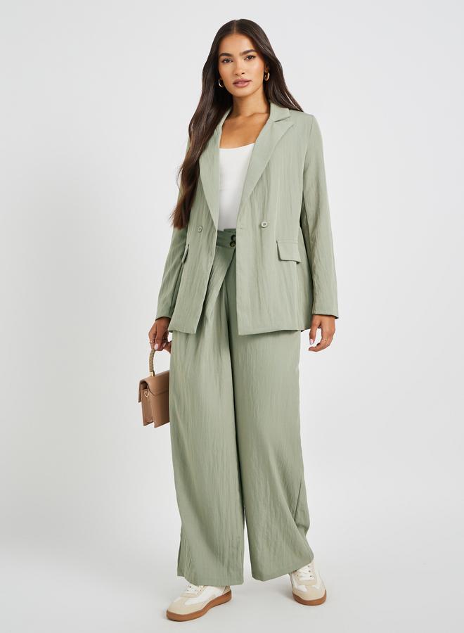 Styli Styli Notch Lapel Oversized Regular Length Double Breasted Blazer  - Image 3