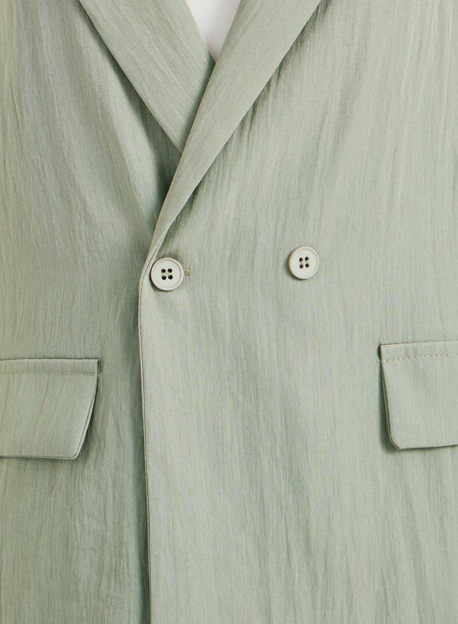 Styli Styli Notch Lapel Oversized Regular Length Double Breasted Blazer  - Image 4