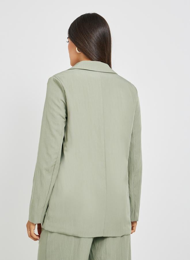 Styli Styli Notch Lapel Oversized Regular Length Double Breasted Blazer  - Image 5