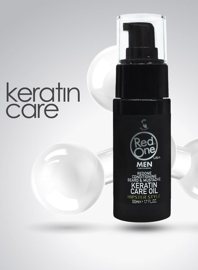 Redone Redone Keratin Beard Oil 50ml – Lightweight Formula for Soft & Manageable Facial Hair - Image 4