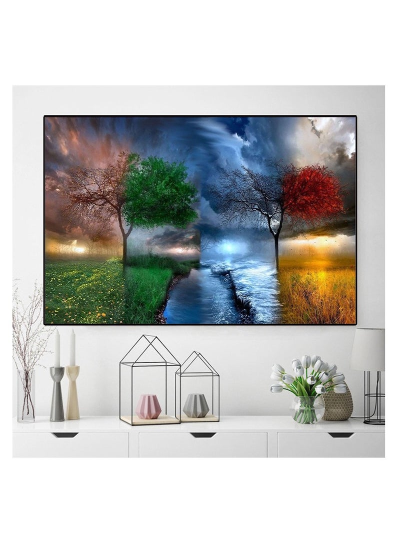 KASTWAVE DIY Diamond Painting, 5D Full Diamond Round Rhinestones Adult Painting Diamond Painting Kit Stitch Art Craft Home Living Room Room Wall Decor - Image 2