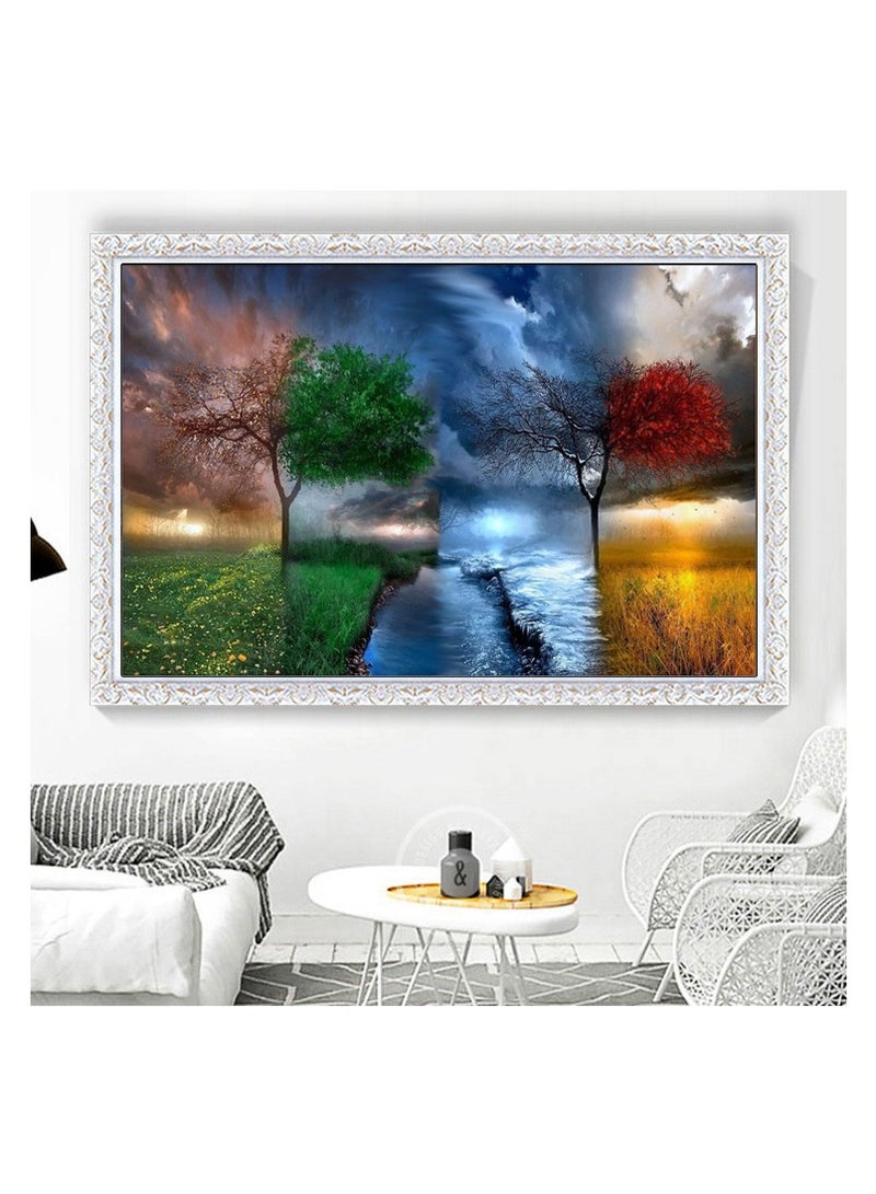 KASTWAVE DIY Diamond Painting, 5D Full Diamond Round Rhinestones Adult Painting Diamond Painting Kit Stitch Art Craft Home Living Room Room Wall Decor - Image 3