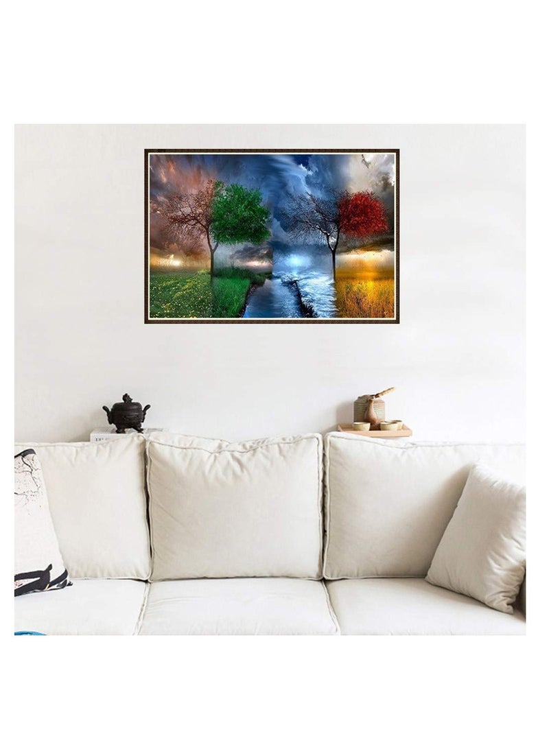 KASTWAVE DIY Diamond Painting, 5D Full Diamond Round Rhinestones Adult Painting Diamond Painting Kit Stitch Art Craft Home Living Room Room Wall Decor - Image 5