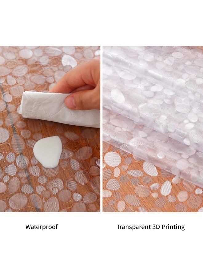 MatLeya Plastic Splat Mat for Baby, Easy Cleaning Vinyl Floor Mat for Baby, Waterproof High Chair Floor Protector Feeding Floor Cover - Image 3