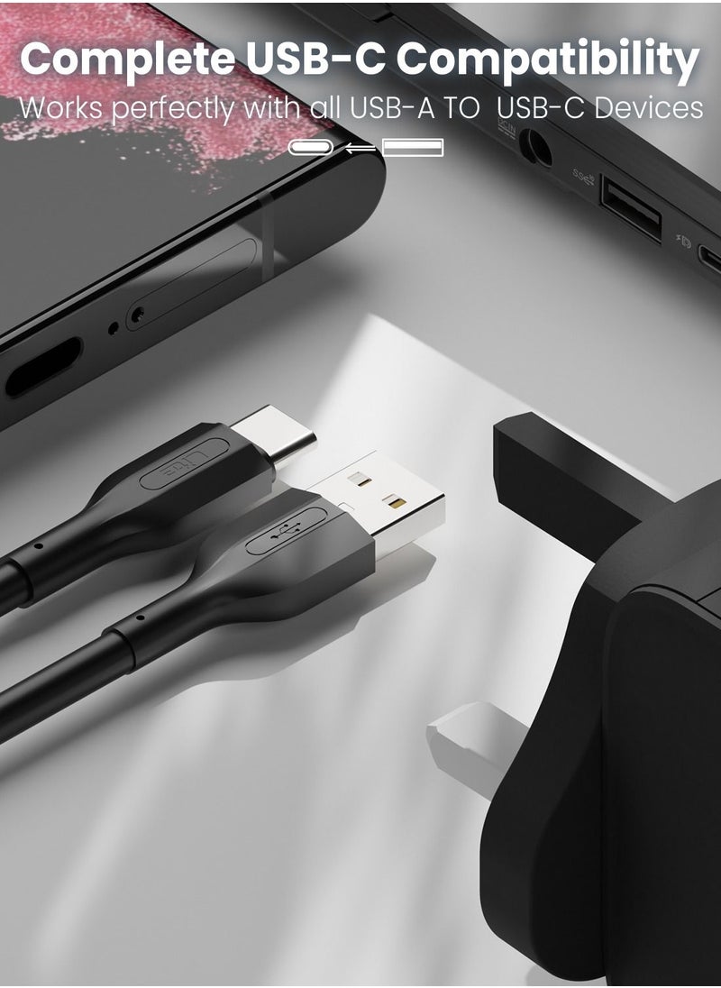 Moxedo Moxedo Lite USB to USB-C Fast Charging Cable 1M Compatible for Samsung Galaxy S21, Note 20, M12, M52, A13, A23, A53, MacBook Pro, Nintendo Switch, Huawei, PS5, etc. (Black)  - Image 5