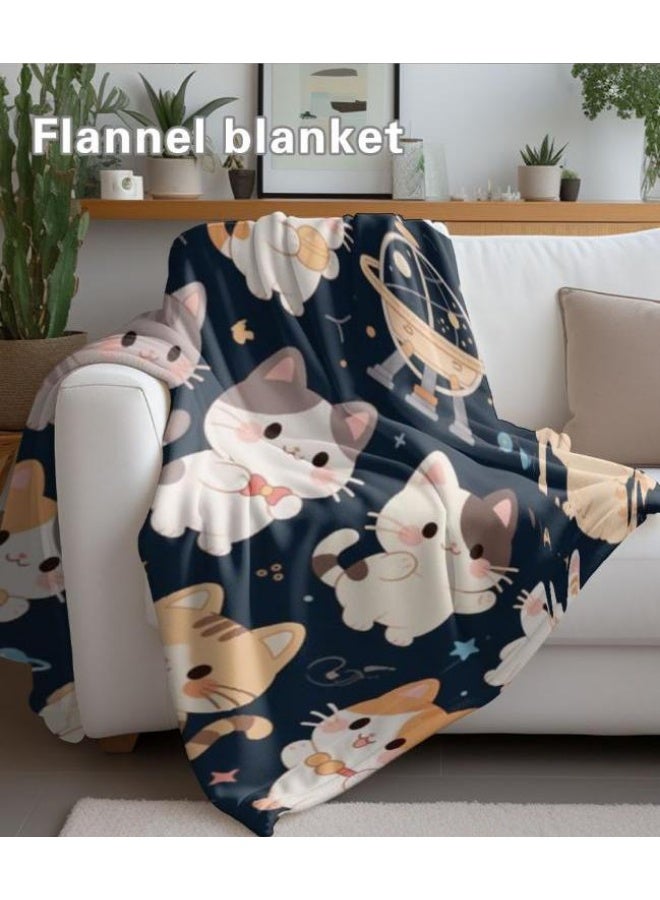 عام بطانية رقيقة من الفانيلا الكرتونية للأطفال والرضع (دافئة ومريحة، ومناسبة للنوم والألعاب) 70 سم * 100 سم - Image 5