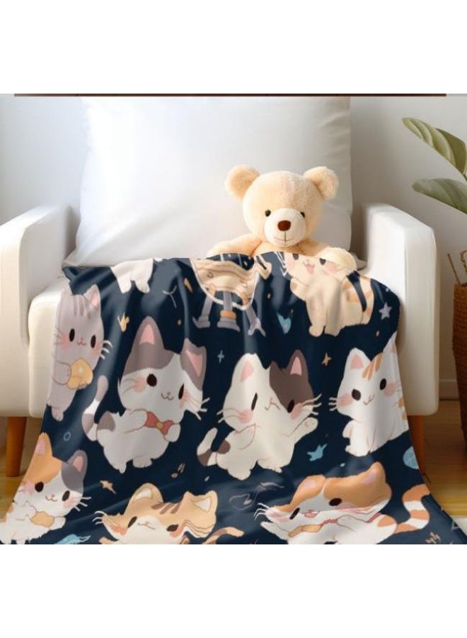 عام بطانية رقيقة من الفانيلا الكرتونية للأطفال والرضع (دافئة ومريحة، ومناسبة للنوم والألعاب) 70 سم * 100 سم - Image 3