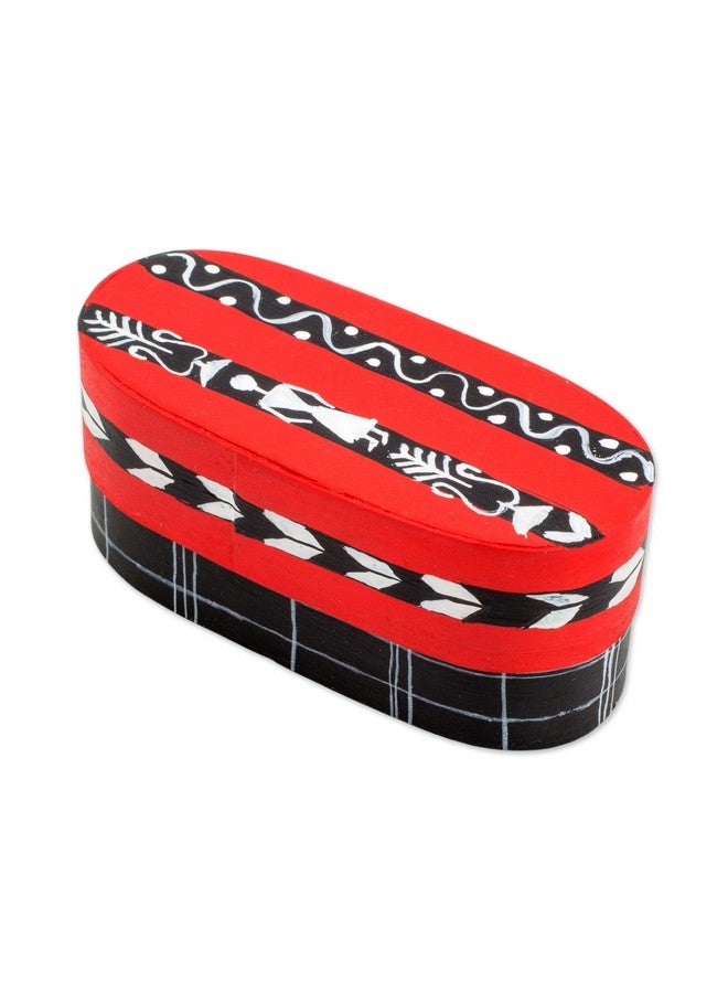 NOVICA دمى قلق مصنوعة يدويًا من القطن اثنا عشر مع صندوق من خشب الصنوبر من غواتيمالا ملونة زينة إكسسوارات زخرفية ودمى معاد تدويرها 'جمال البلاد' (مجموعة من 12) - Image 3