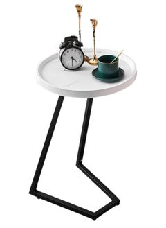 DubaiGallery Side table simple and modern corner sofa aesthetic standing table oval coffee table tea table wood floor design home furniture  - Image 1