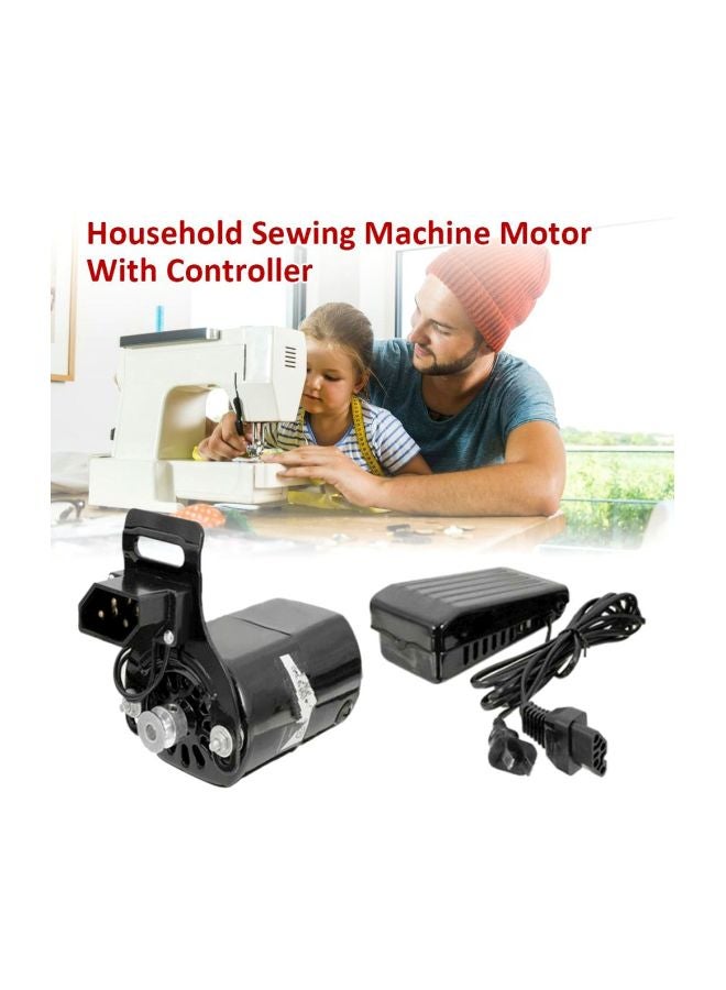 Household Sewing Machine Motor With Controller Black - Image 2