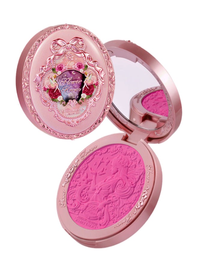 Flower Knows - Midsummer Fairytales Velvet Embossed Blush Long-Lasting Lightweight & Buildable Powder Blush-02 Dreaming Butterfly - Image 1