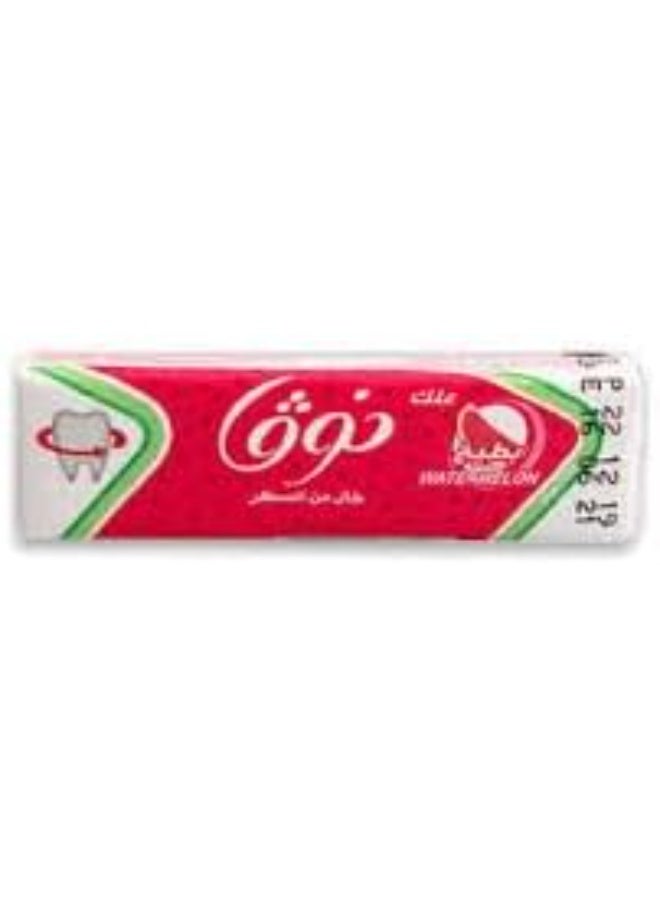 Nova Gum Watermelon Flavour – 5 Sticks x Pack of 6 – Chewy & Fruity Bubble Gum for Kids and Adults - Image 2