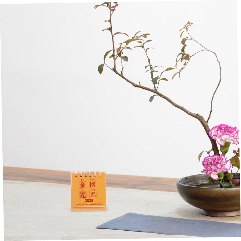 Compact Monthly Lunar Calendar Planner Spiral Feng Shui Desk Calendar for Home Office Daily Scheduling - Image 5