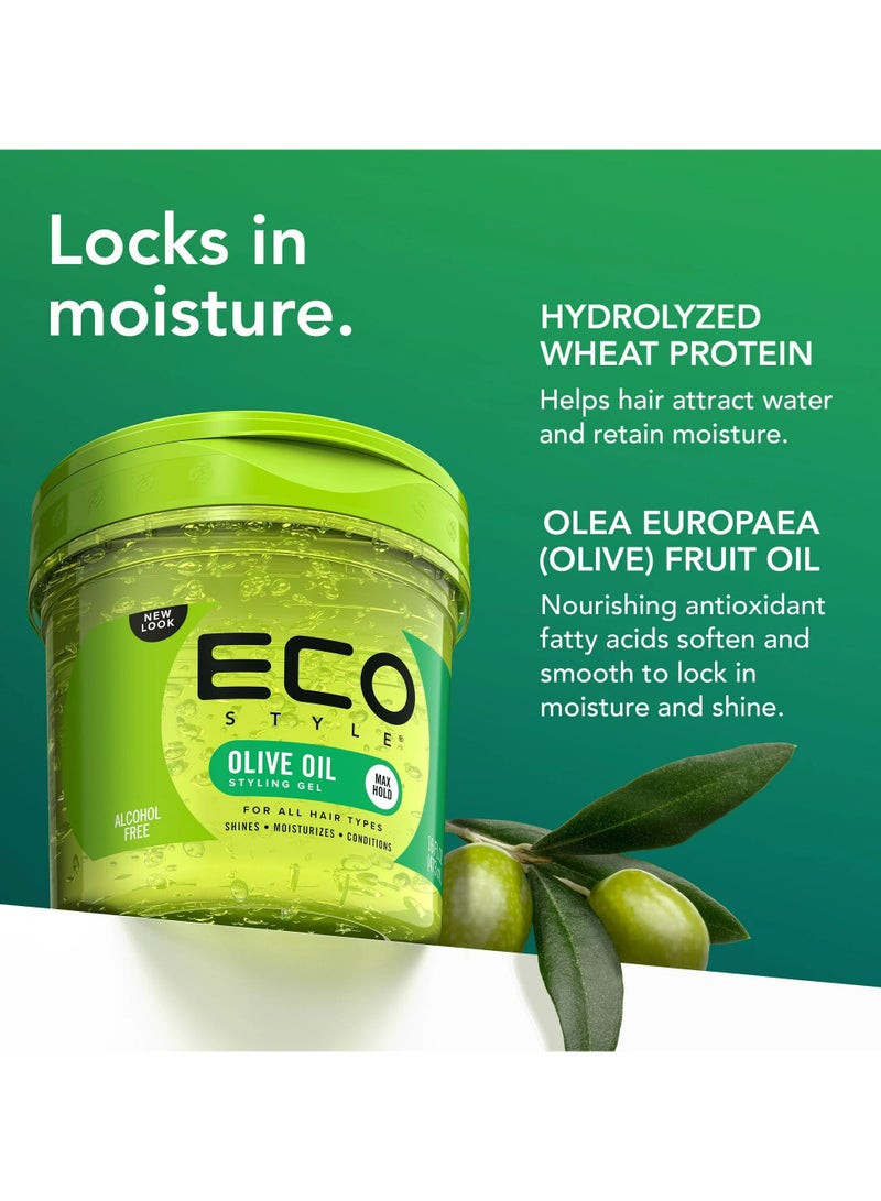 إيكو جل تصفيف الشعر بزيت الزيتون 237 مل - Image 2