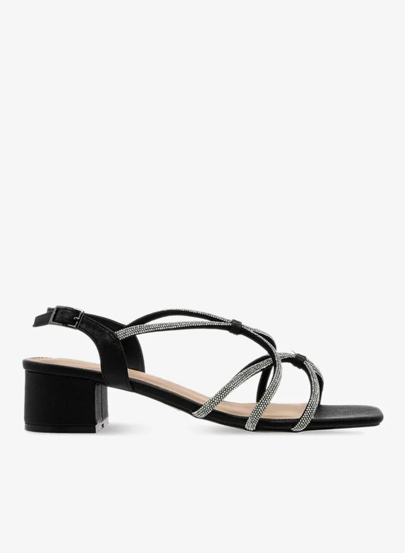 Flora Bella Women Embellished Block Heel Sandals Ramadan Collection