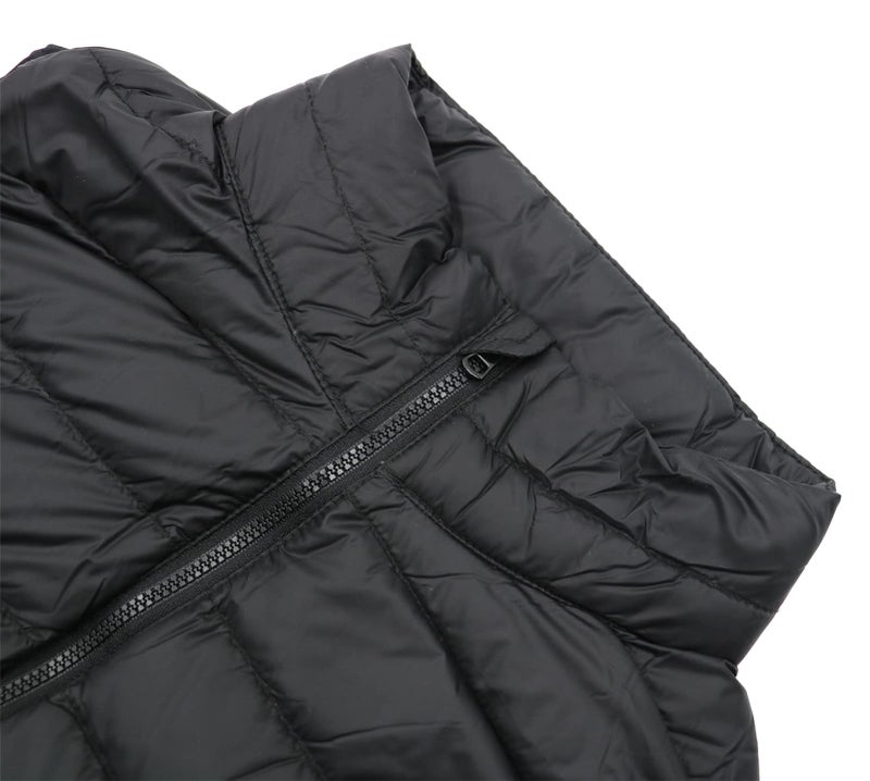 SK Studio Boys Girls' Light Weight Down Vest, Kids Lightweight Sleeveless Jacket, Boys Girls Puffer Down Vest Style 3 Black 170cm - Image 4