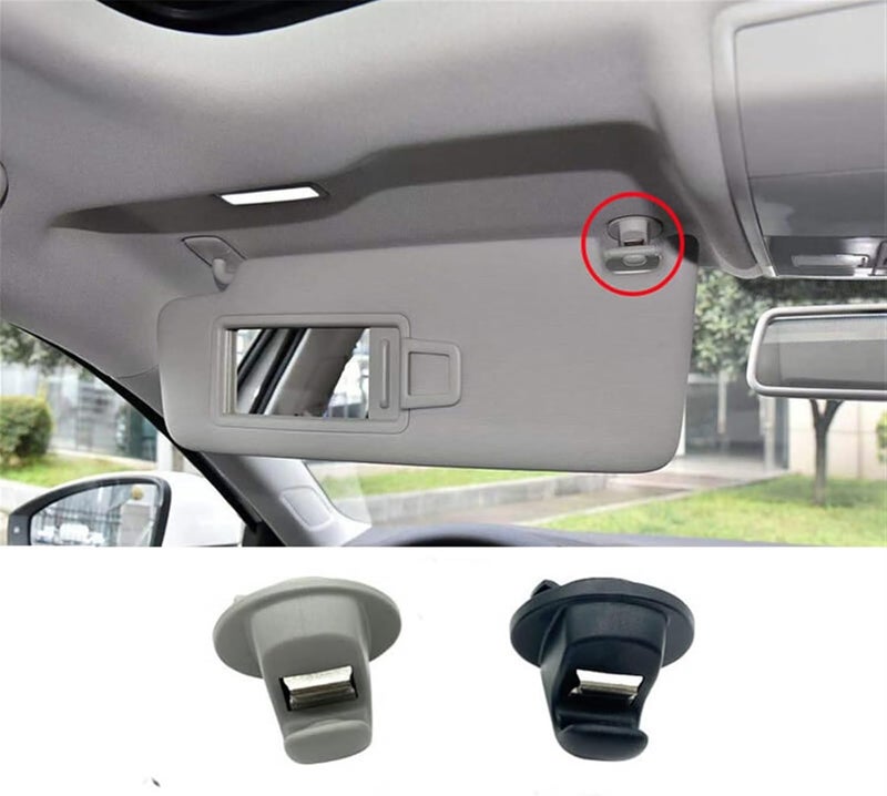 Wivplex Black Sun Visor Clip Hook Holder for VW Models - Image 4